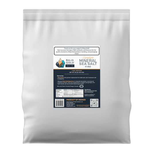 Baja Gold Signature Mineral Sea Salt – Fine Grain 11.34kg