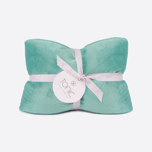 Luxe Velvet Heat Pillow (Seafoam)