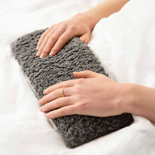 Boucle Heat Pillow lifestyle (Ivy)