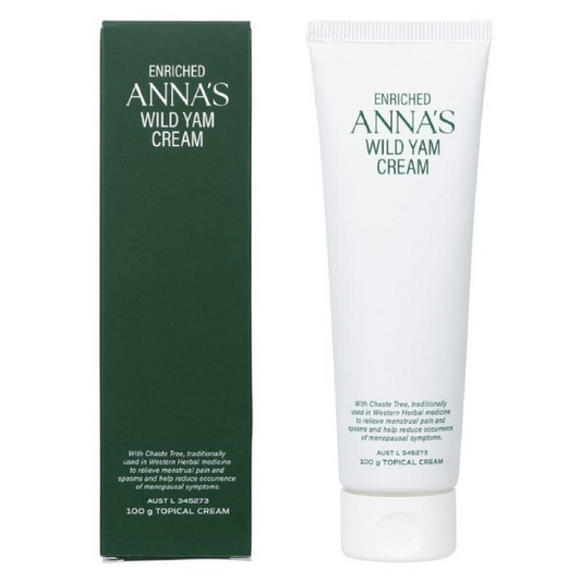 Anna's Wild Yam Cream 100g box and bottle