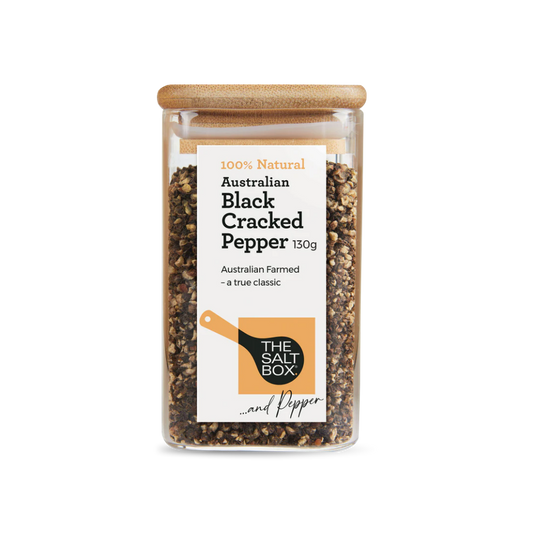 Australian Peppercorns - Black Cracked 130g Jar