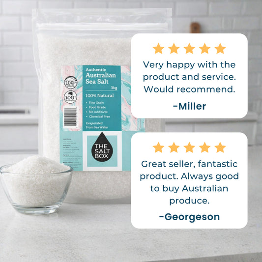 Australian White Sea Salt 3kg Food Grade