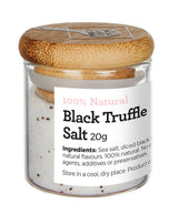 Black Truffle Salt 20g Sample Glass Jar