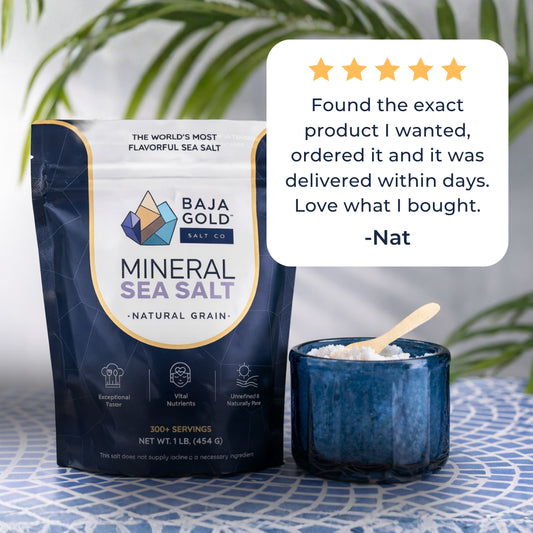 Baja Gold Mineral Sea Salt - Natural Grain 454g