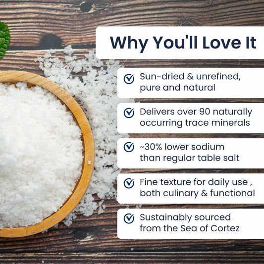Baja Gold Mineral Sea Salt - Natural Grain 454g