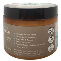 Bentonite Clay 400g jar Back