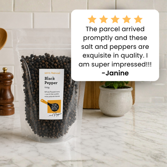 Black Peppercorns - Whole 100g Pouch