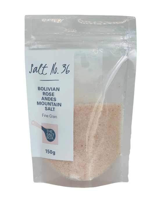 Bolivian Rose Andes Mountain Salt 150g front