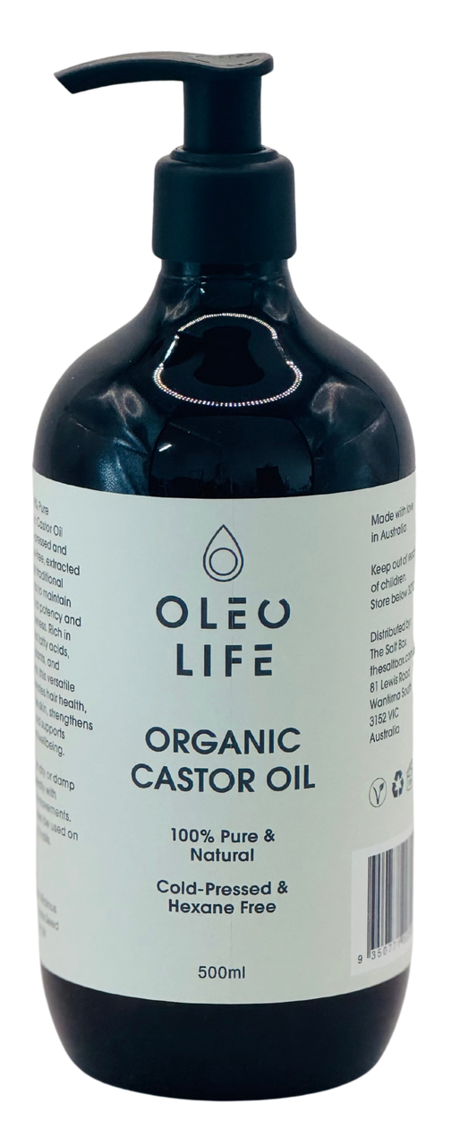 Castor Oil Organic 500ml food grade plastic bottle