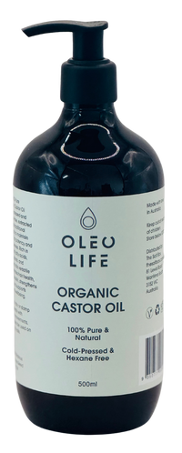 Castor Oil Organic 500ml food grade plastic bottle