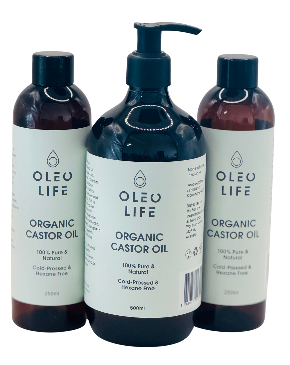 Castor Oil Organic Refill Bundle