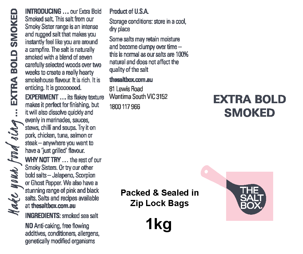 Extra Bold Smoked Bulk Pack 1kg label