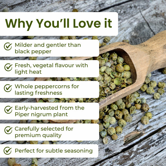 Green Peppercorns - Whole 50g Pouch