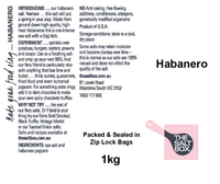 Habanero Bulk Pack 1kg label