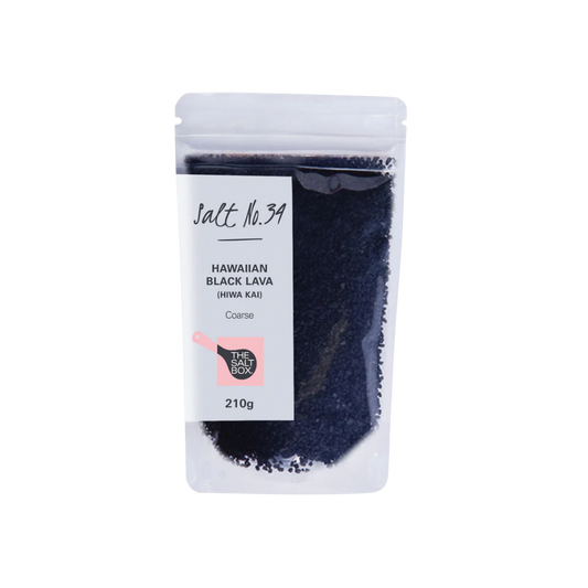 Hawaiian Black Lava Salt (Coarse) 210g Pouch