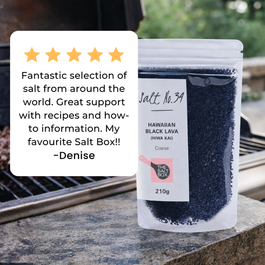 Hawaiian Black Lava Salt (Coarse) 210g Pouch