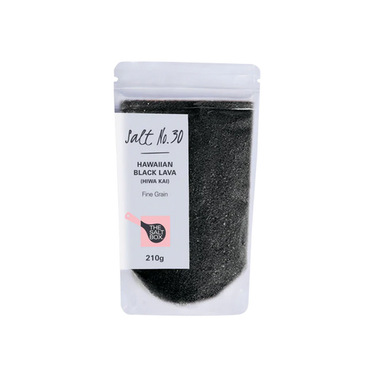 Hawaiian Black Lava Salt (Fine Grain) 210g Pouch