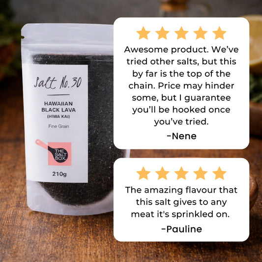 Hawaiian Black Lava Salt (Small Grain) 210g Pouch