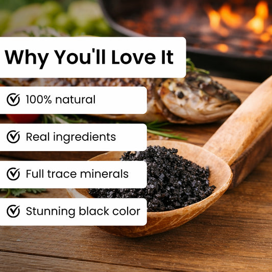 Hawaiian Black Salt (Small grain) Jar 270g