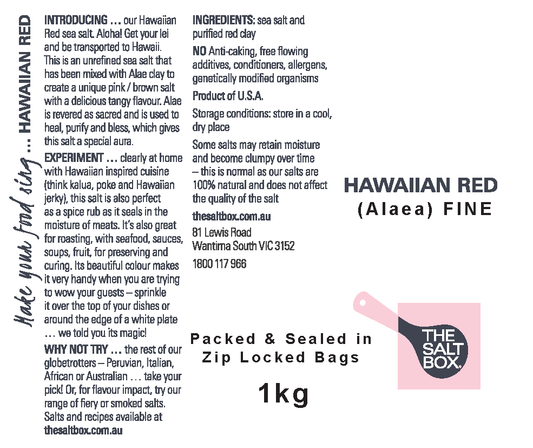 Hawaiian Red (Alaea) Fine Bulk Pack 1kg