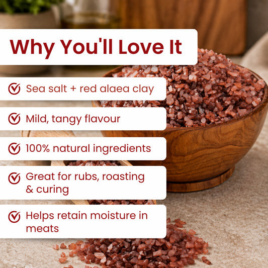 Hawaiian Red (Alaea) Salt (Coarse) 210g Pouch