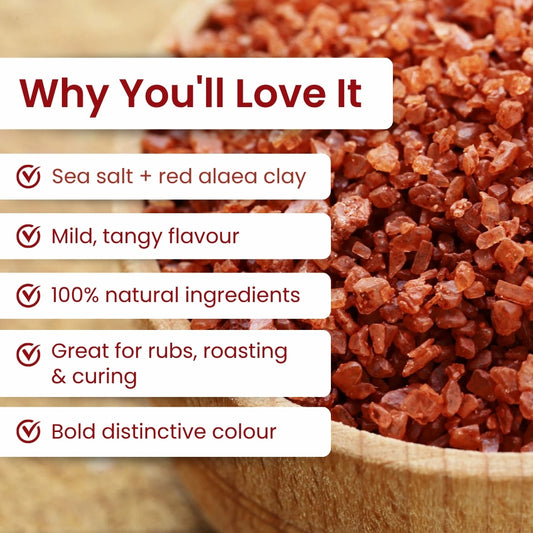 Hawaiian Red (Alaea) Salt (Coarse) Jar  260g