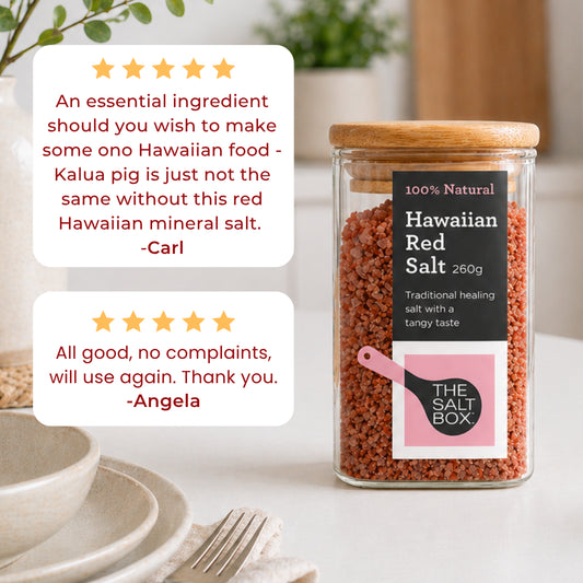 Hawaiian Red (Alaea) Salt (Coarse) Jar  260g