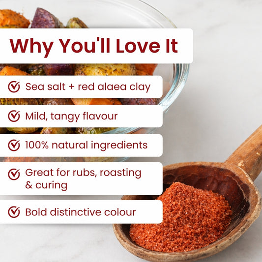 Hawaiian Red (Alaea) Salt (Fine) Jar  260g