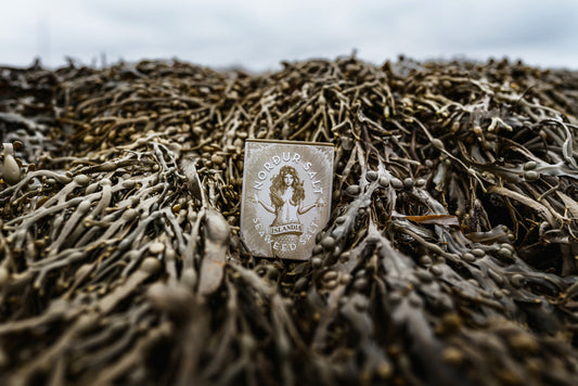 Nordur Arctic Sea Salt Flakes Seaweed Tin 100g outside