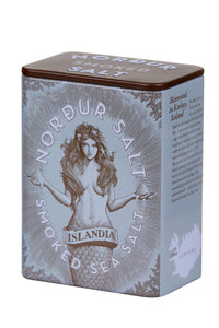 Nordur Arctic Sea Salt Flakes Smoked Tin 100g
