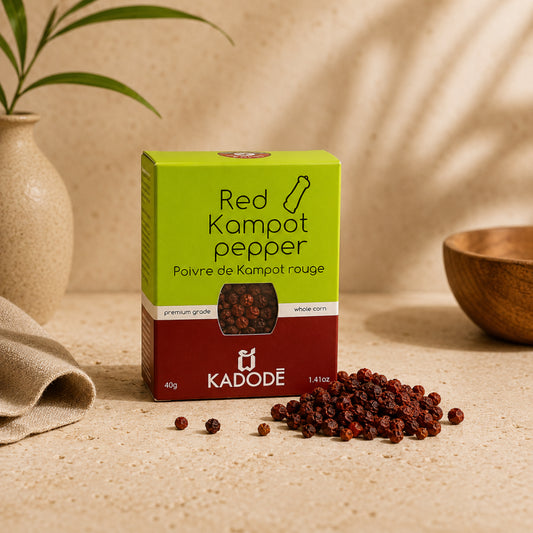 Kampot Peppercorns - Red Whole 40g Box