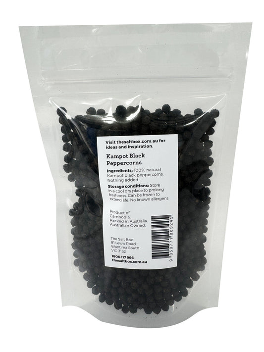 Kampot Peppercorns - Black Whole 100g Pouch back