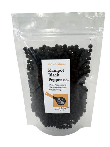 Kampot Peppercorns - Black Whole 100g Pouch