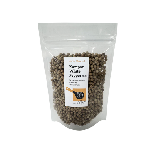 Kampot Peppercorns - White Whole 100g Pouch