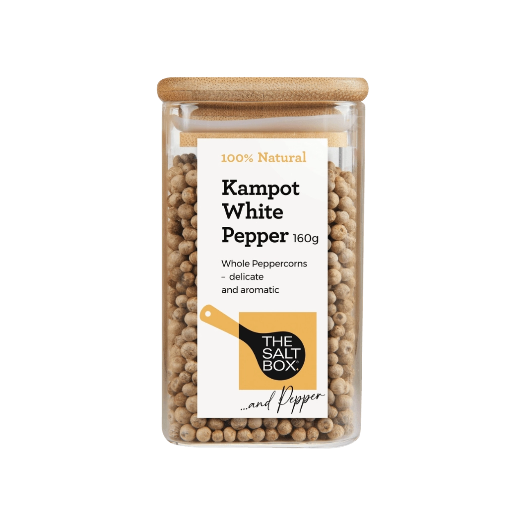 Kampot White Whole Peppercorns Jar