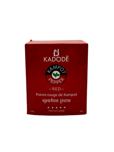 Kampot Peppercorns - Red Whole 80g Box