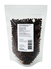 Kampot Peppercorns - Red Whole 100g Pouch back
