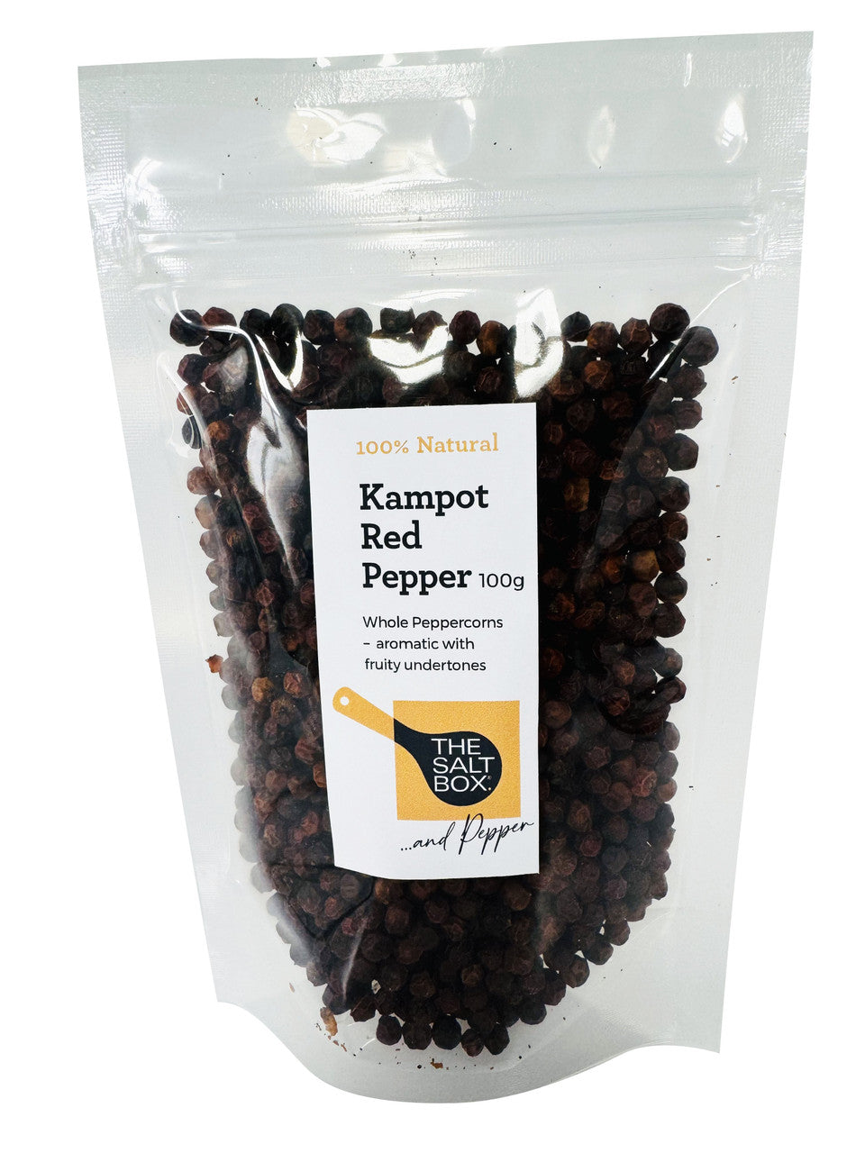 Kampot Peppercorns - Red Whole 100g Pouch