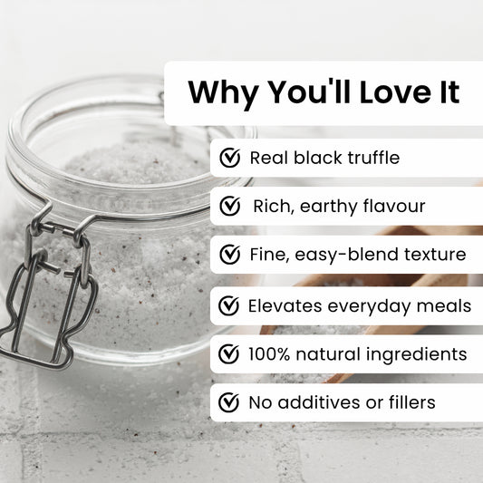 Natural Black Truffle Salt 100g Pouch