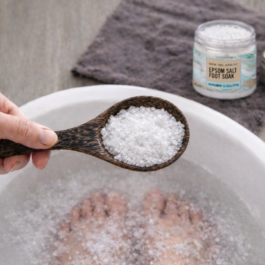 Natural Epsom Foot Soak 550g Jar