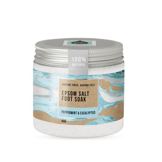 Natural Epsom Foot Soak 550g Jar