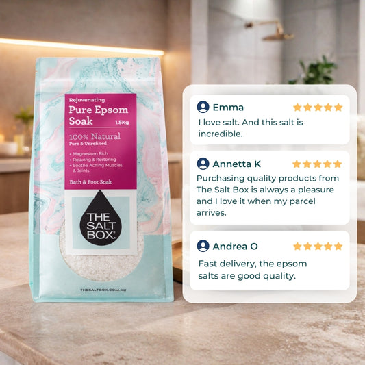 Natural Epsom Salts 1.5kg - Bittersalz - Food Grade