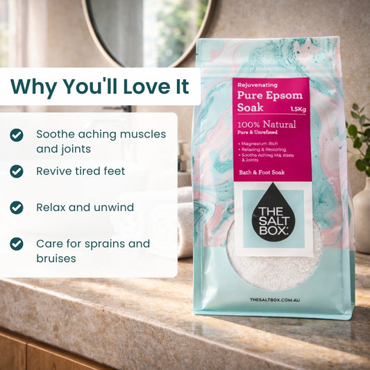 Natural Epsom Salts 1.5kg - Bittersalz - Food Grade