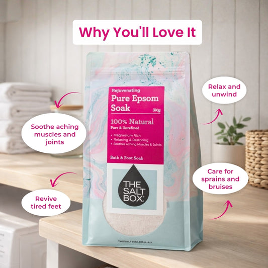Natural Epsom Salts 3kg - Bittersalz - Food Grade