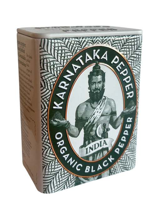Nordur Karnataka Organic Black Pepper Tin 50g
