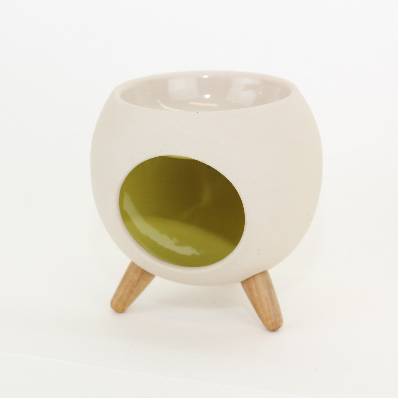 Ceramic Essential Oil Burner - Igloo angle