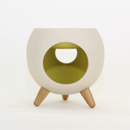 Ceramic Essential Oil Burner - Igloo yellow