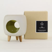 Ceramic Essential Oil Burner - Hut Range box