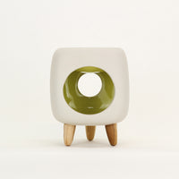 Ceramic Essential Oil Burner - Hut Range Yellow