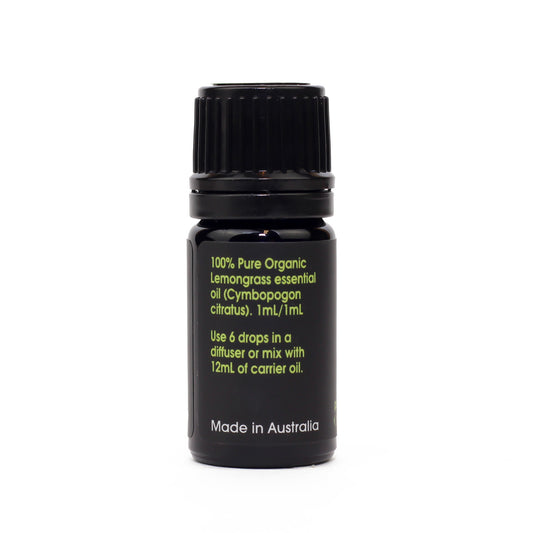 Organic Lemongrass Essential Oil back